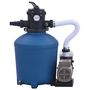 Voir la diapositive 3 : VIDAXL Pompe filtrante a sable avec minuterie 530 W 10980 L/h