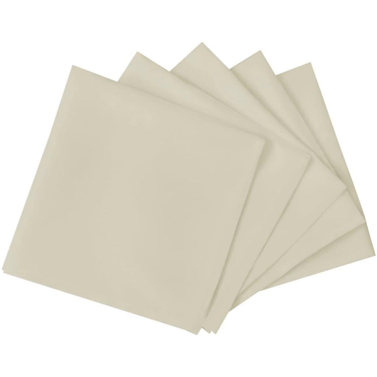 VIDAXL Serviettes de table 50 pcs Creme 50x50 cm