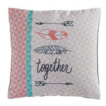 Paris Prix Housse de Coussin  Together  40x40cm Rose