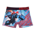 FREEGUN Boxer Noir//Bleu à Imprimés Homme Freegun POW. Coloris disponibles : Rouge