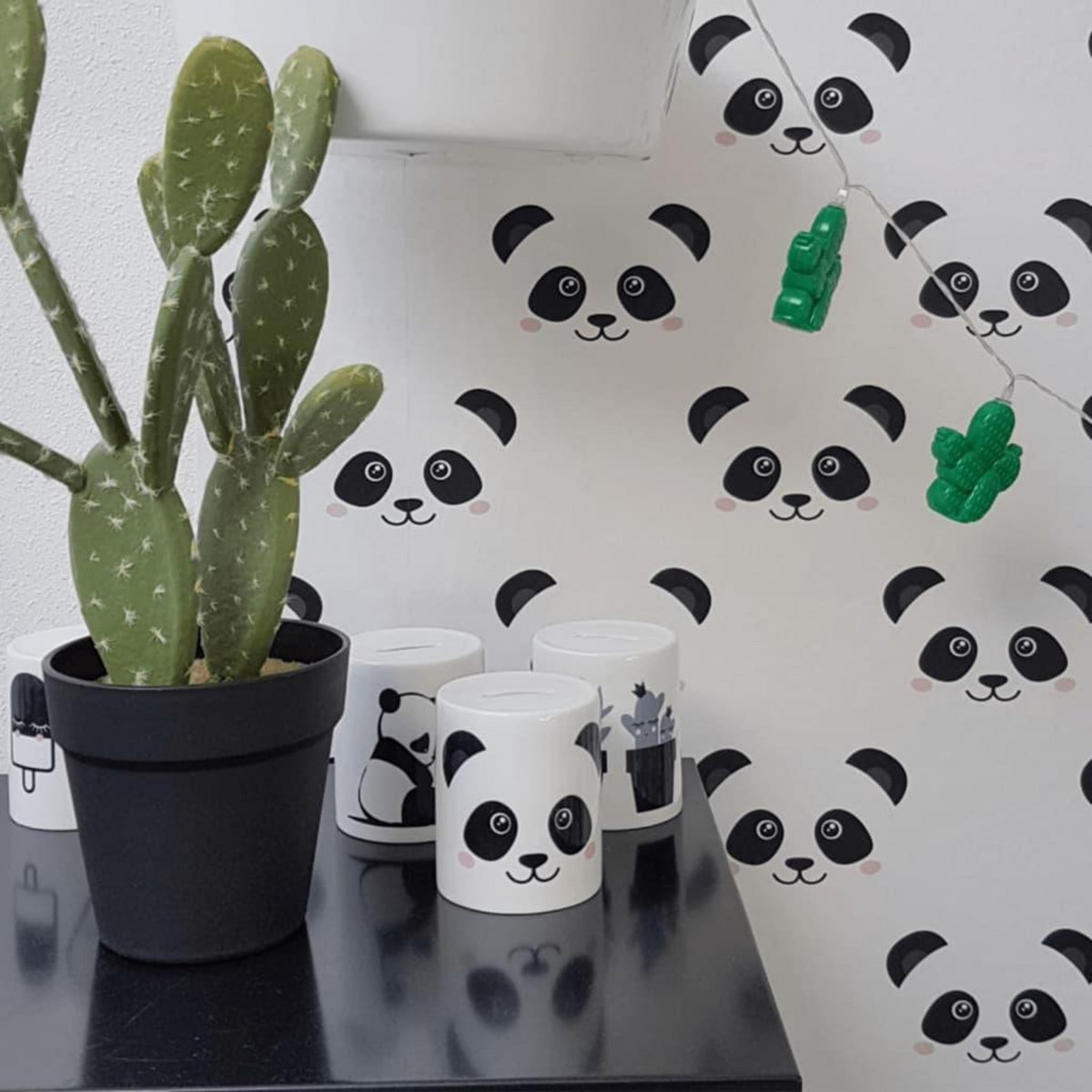 Noordwand Noordwand Papier peint Fabulous World Panda Blanc