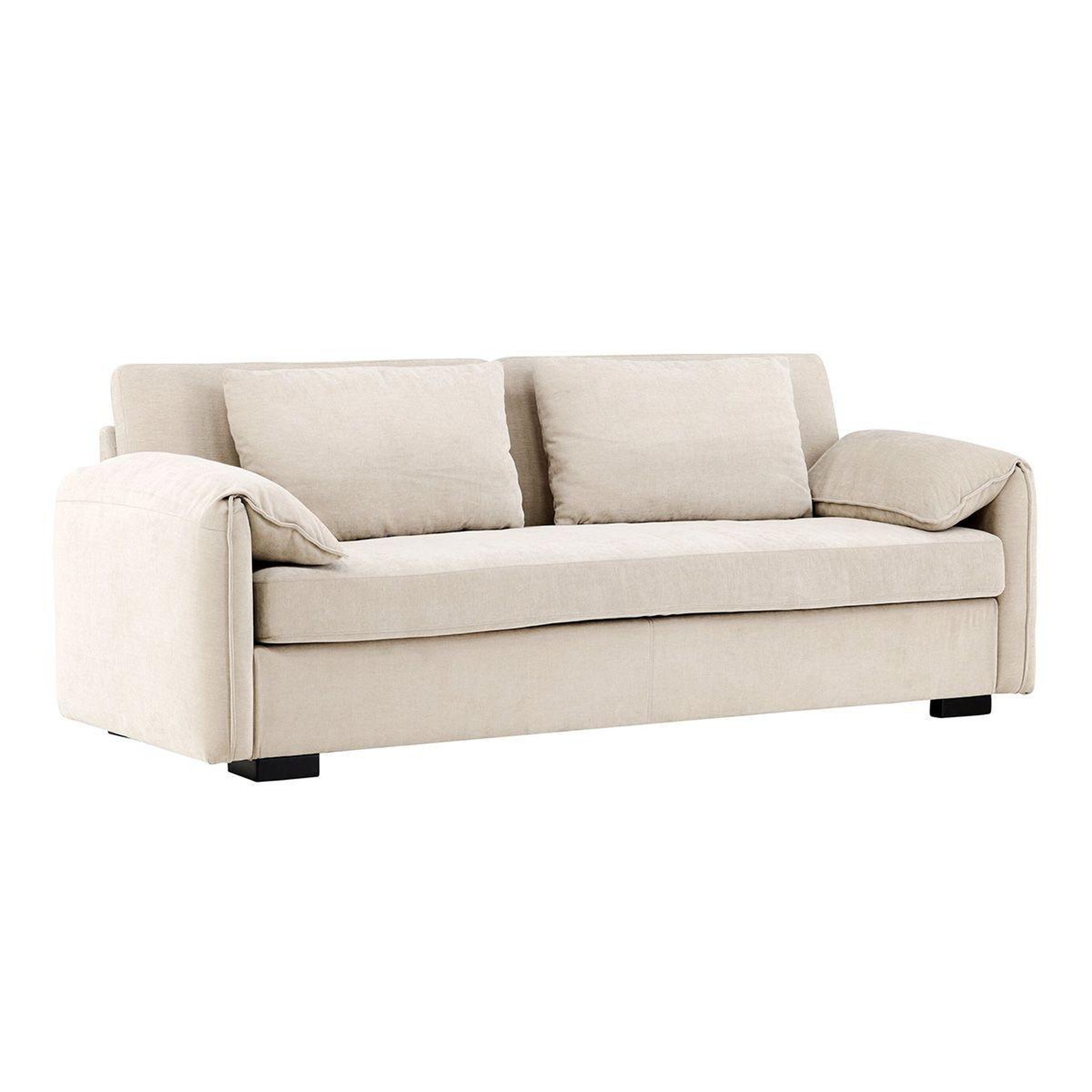Paris Prix Canapé droit 3 places  malva  230cm beige