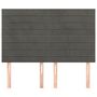 Voir la diapositive 3 : VIDAXL Tetes de lit 4 pcs Gris fonce 72x5x78/88 cm Velours