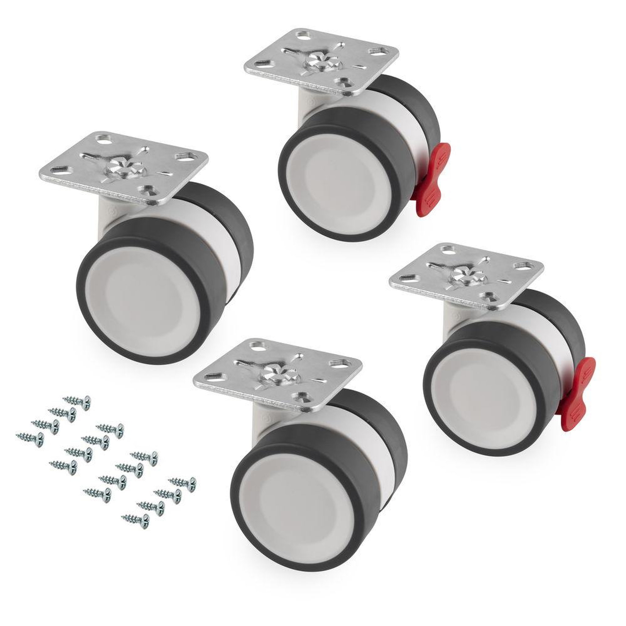 EMUCA SRL Kit roulettes Bowl 2 avec platine de montage