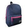 Voir la diapositive 2 : Bagtrotter Sac à dos scolaire Offshore   1 compartiment bleu marine rose - Bagtrotter