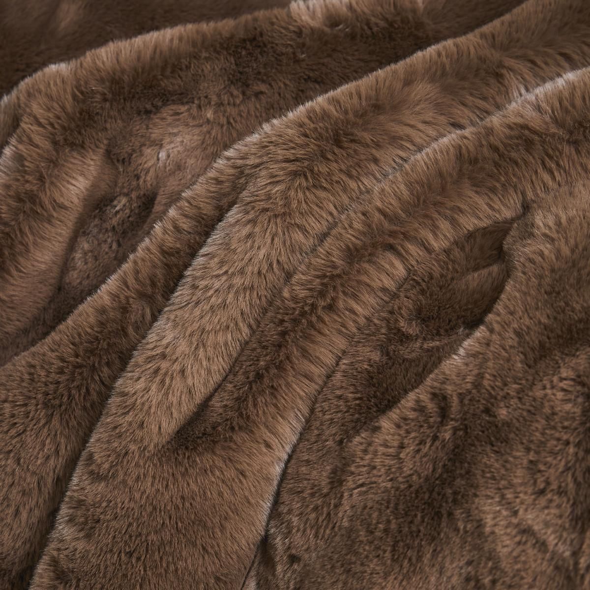 FUTURE HOME Plaid fausse fourrure 150x200 cm