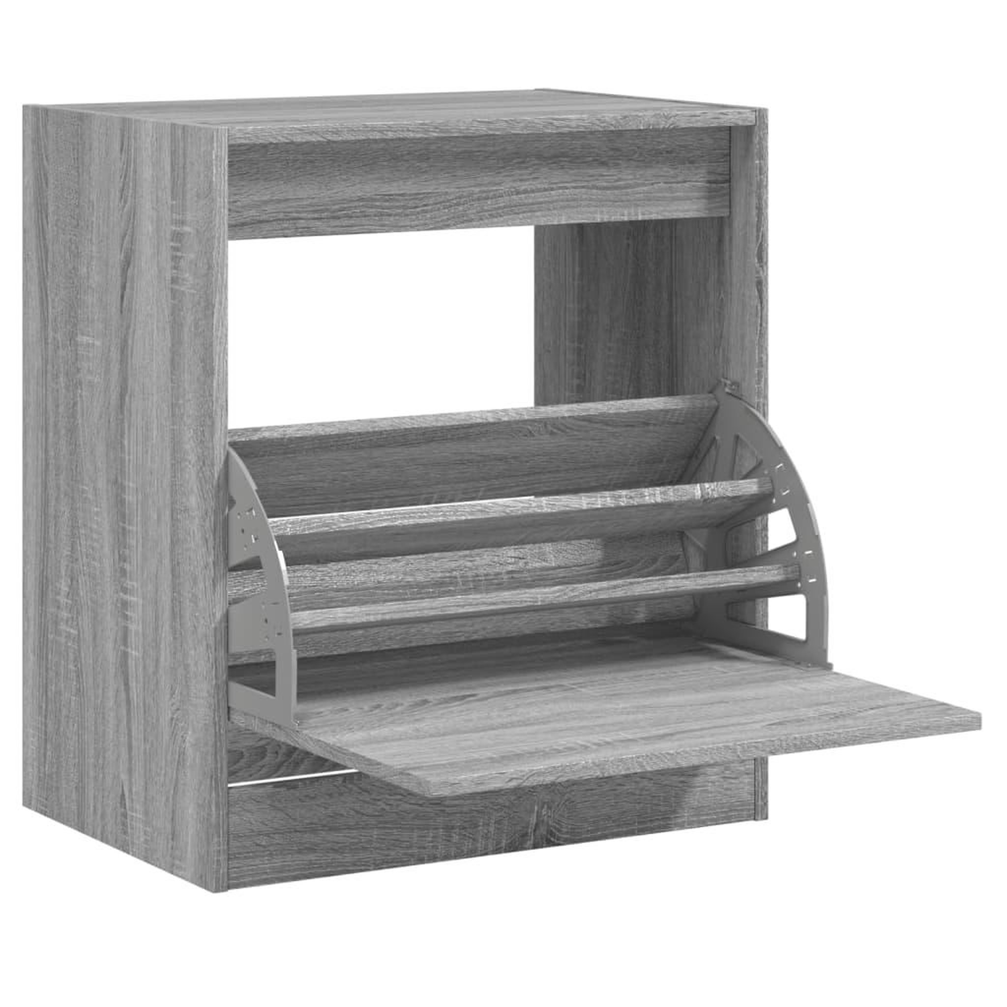 Voir la diapositive 2 : VIDAXL Armoire a chaussures sonoma gris 60x42x69 cm bois d'ingenierie
