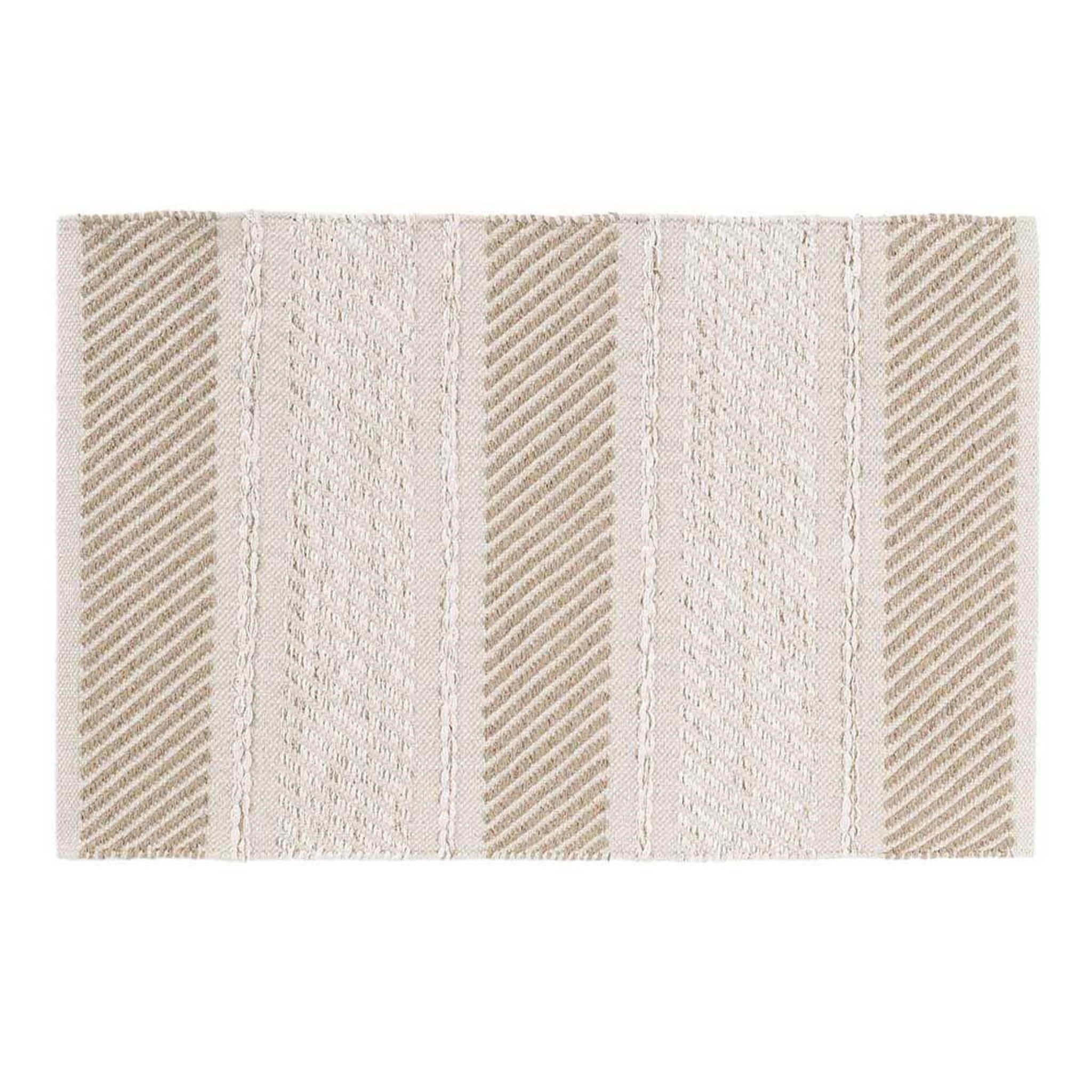 Voir la diapositive 1 : Douceur d'Intérieur Tapis déco fantaisie  silves  60x90cm naturel