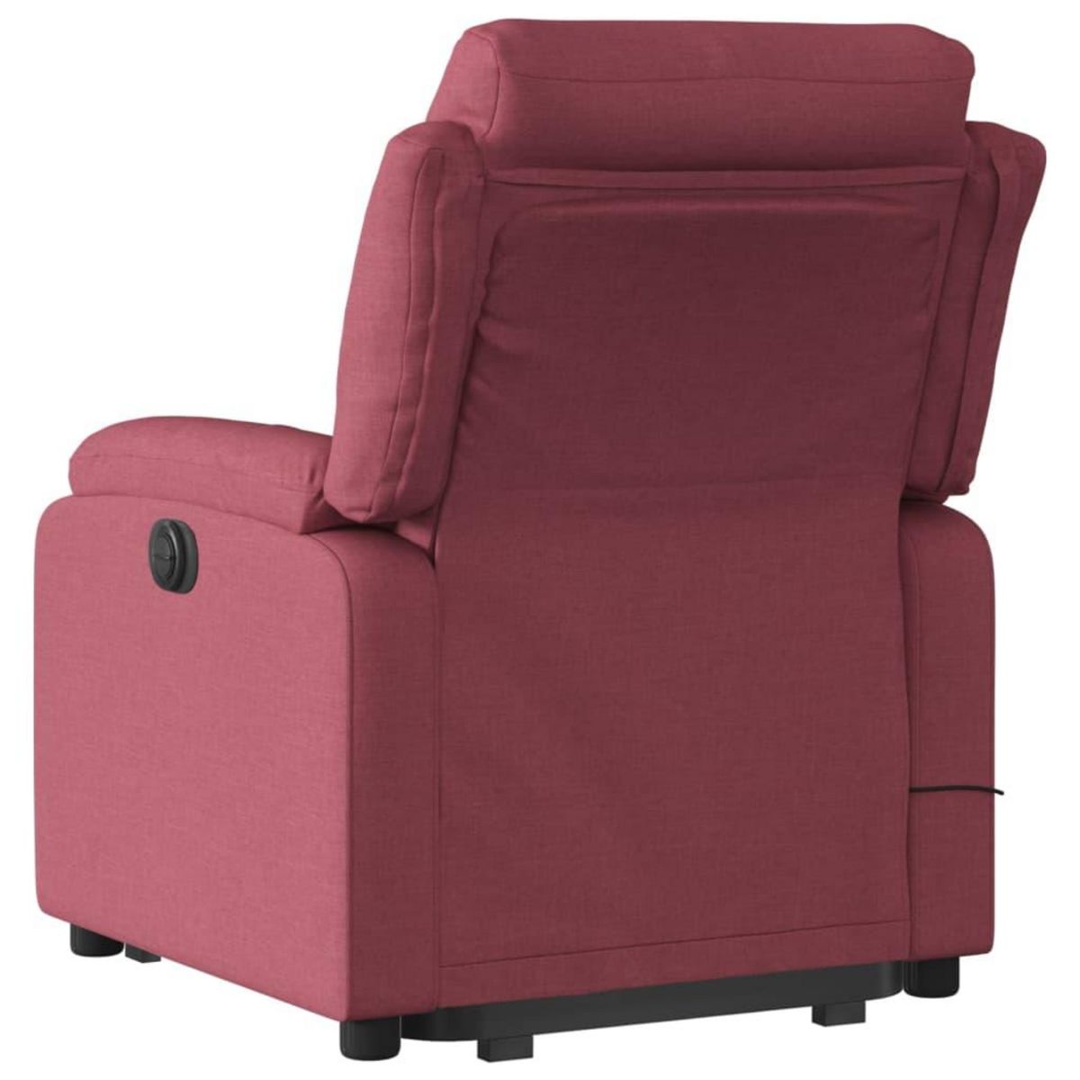 VIDAXL Fauteuil inclinable de massage Rouge bordeaux Tissu