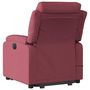 Voir la diapositive 5 : VIDAXL Fauteuil inclinable de massage Rouge bordeaux Tissu