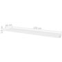 Voir la diapositive 5 : VIDAXL Etageres murales 4 pcs Blanc 120 cm