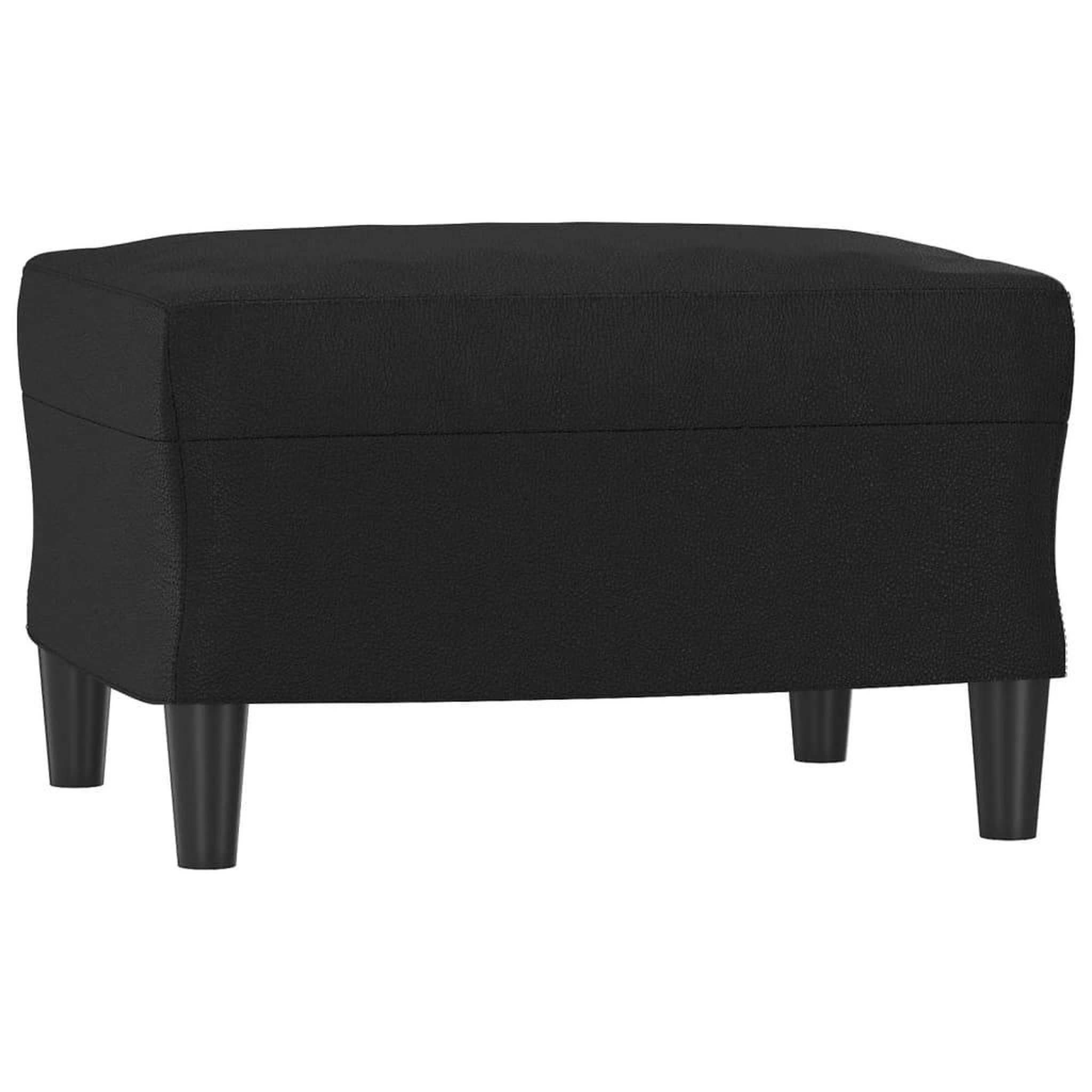 Voir la diapositive 5 : VIDAXL Ensemble de canapes 3 pcs avec coussins Noir Similicuir