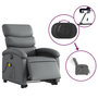 Voir la diapositive 5 : VIDAXL Fauteuil inclinable de massage electrique gris similicuir