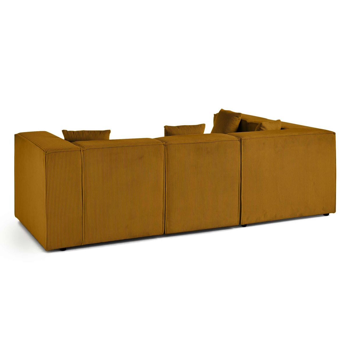 LISA DESIGN Arty - canapé modulable d'angle gauche 4 places - en velours côtelé