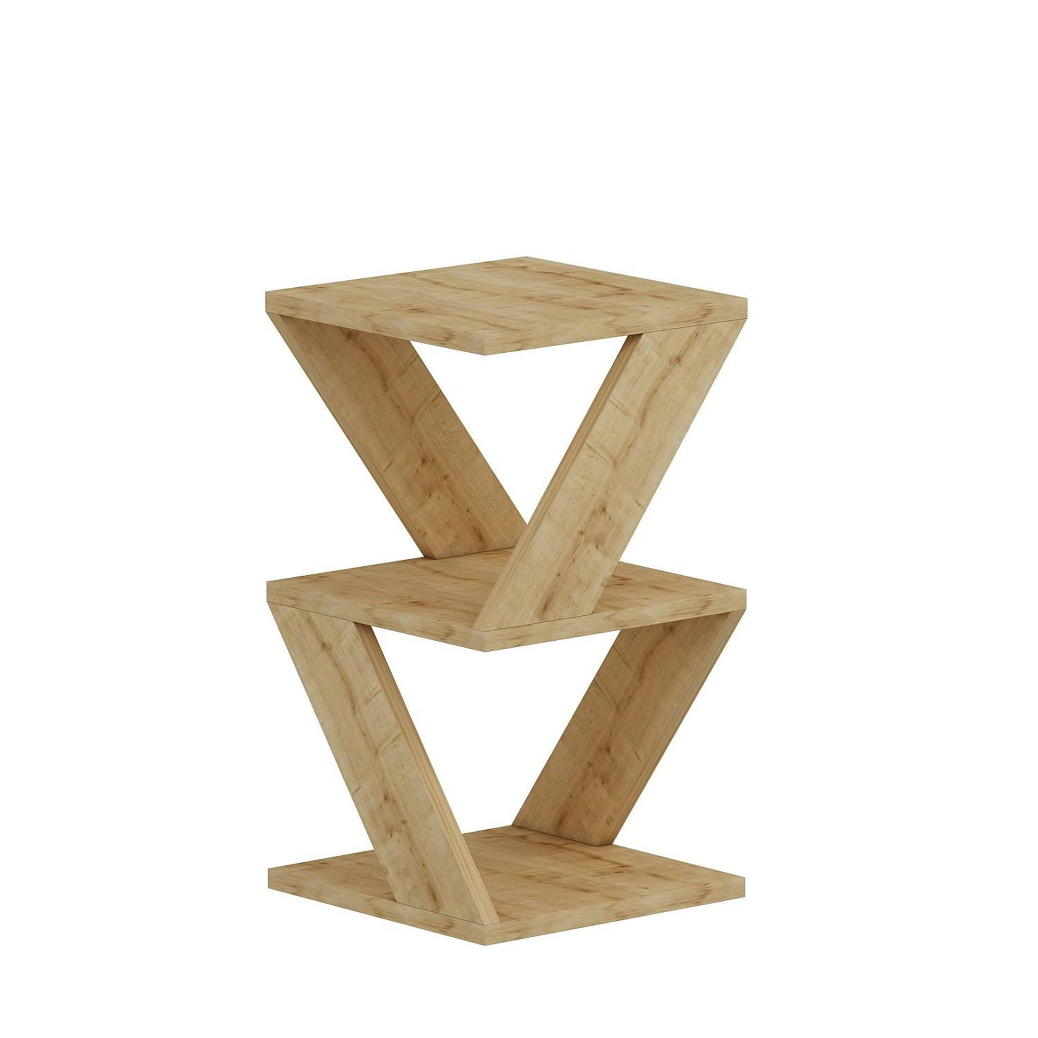 Habitat et Jardin Table d'appoint en bois  albeni  - 30 x 30 x 50 cm - chêne saphir