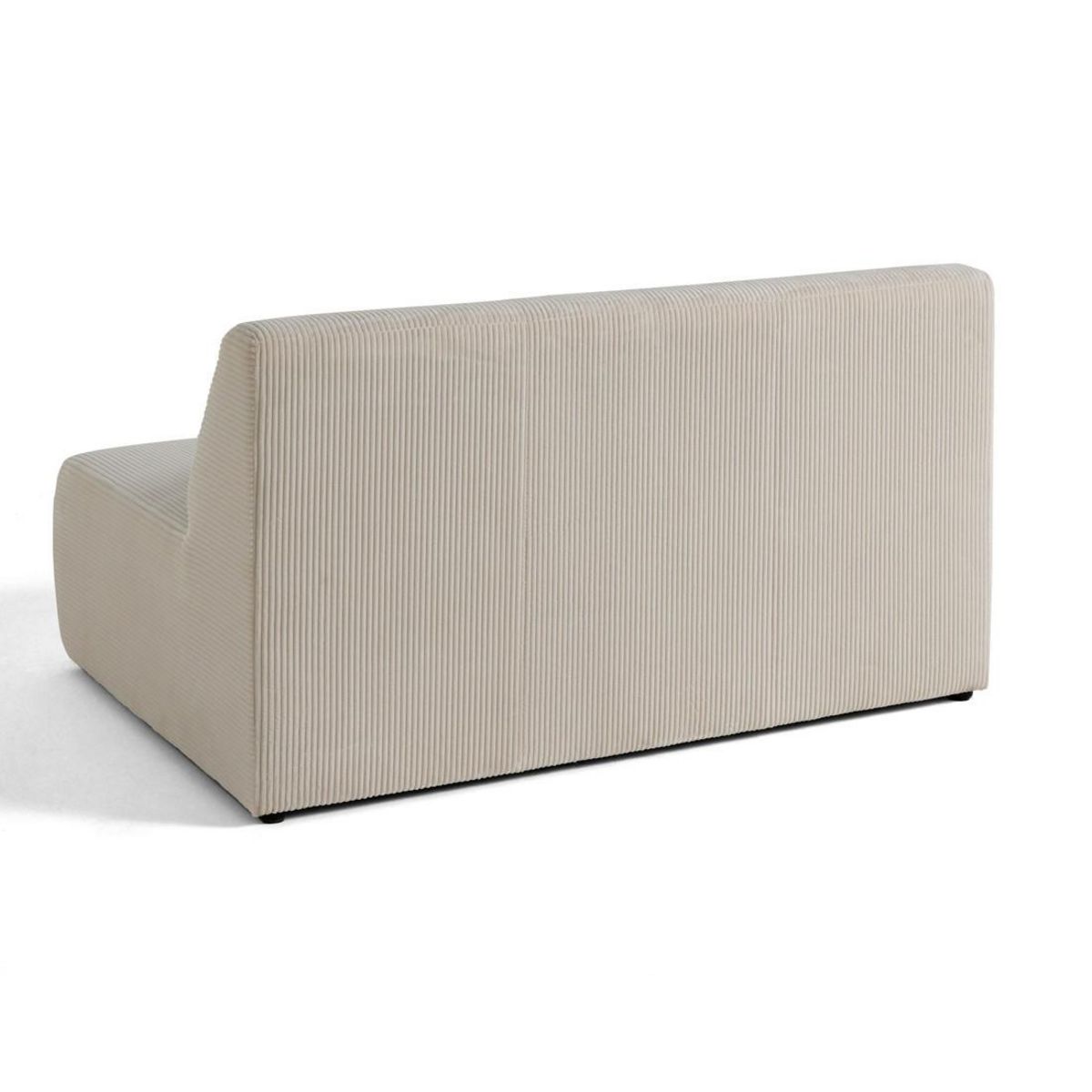 LISA DESIGN Onyx - canapé droit 2 places - en velours côtelé