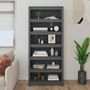 Voir la diapositive 3 : VIDAXL Bibliotheque Gris 80x35x183 cm Bois de pin massif