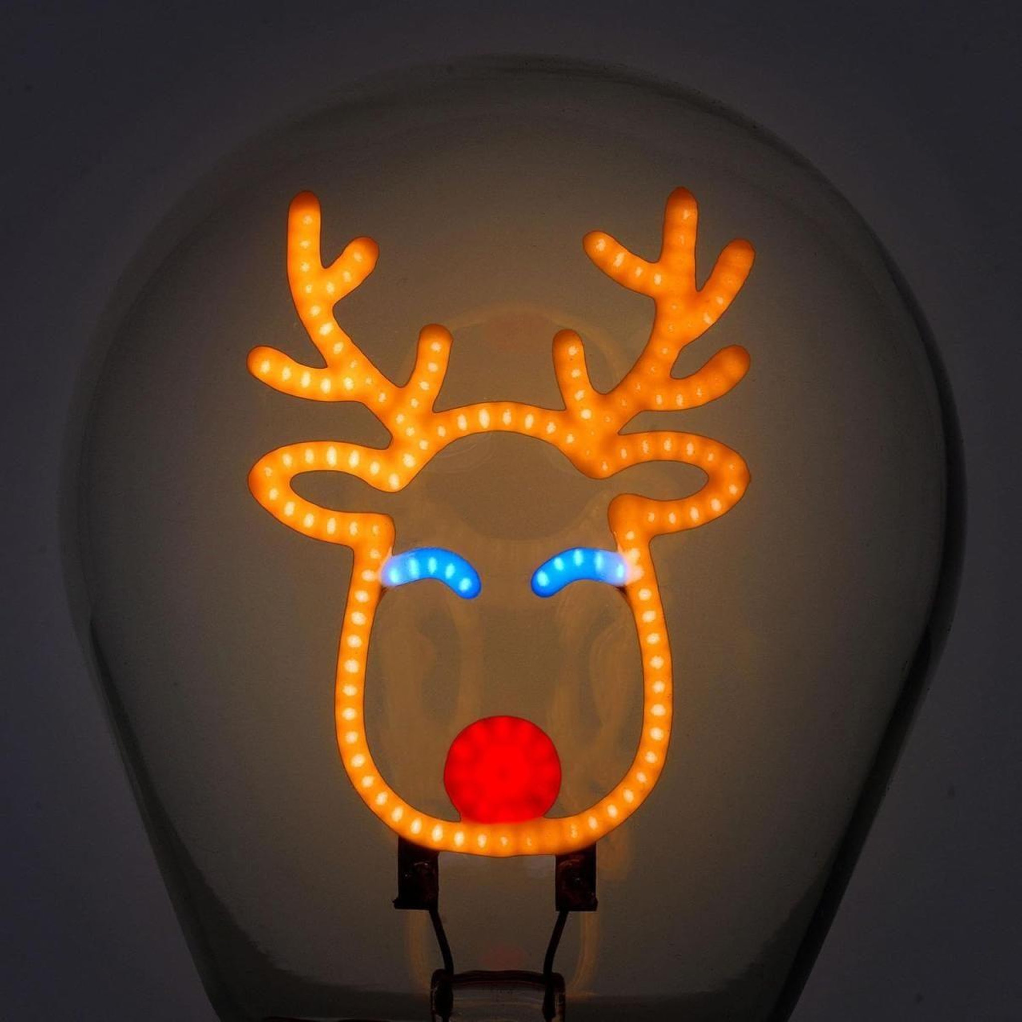Voir la diapositive 2 : LEGAMI Lampe de table en forme d'ampoule - renne