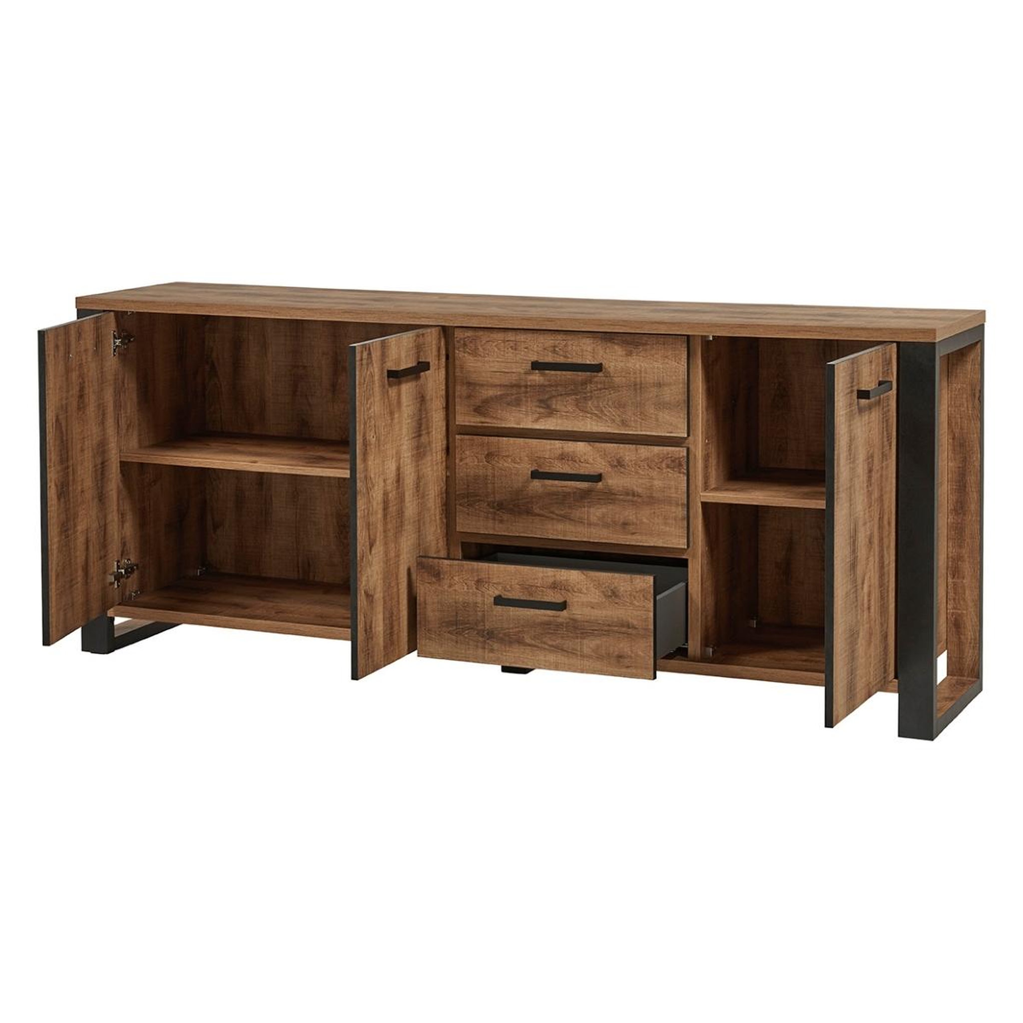 Voir la diapositive 6 : JLC KREATION Salle à manger complète mona (buffet +table pied u)