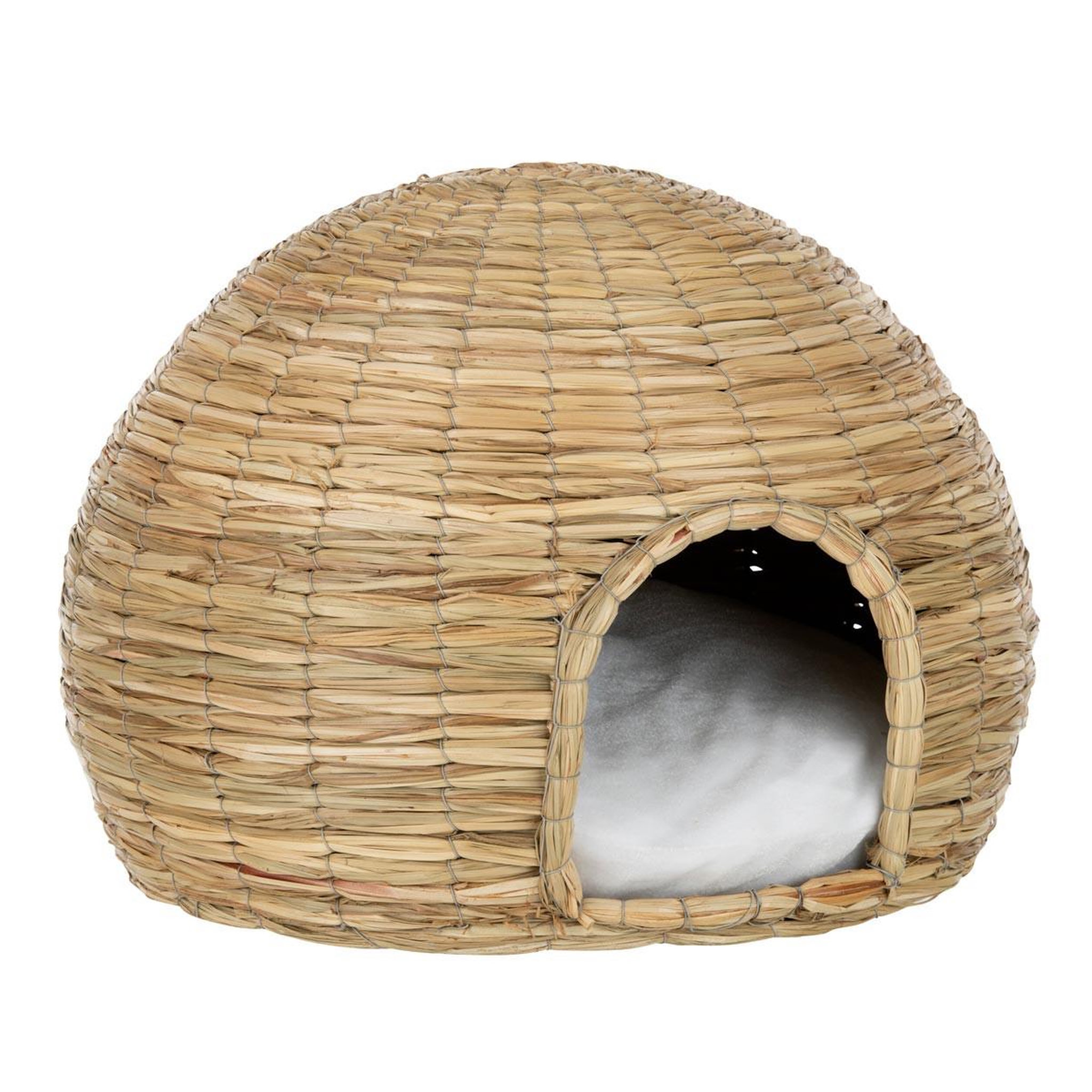 J-LINE Panier & coussin pour chat  yumi  47cm naturel