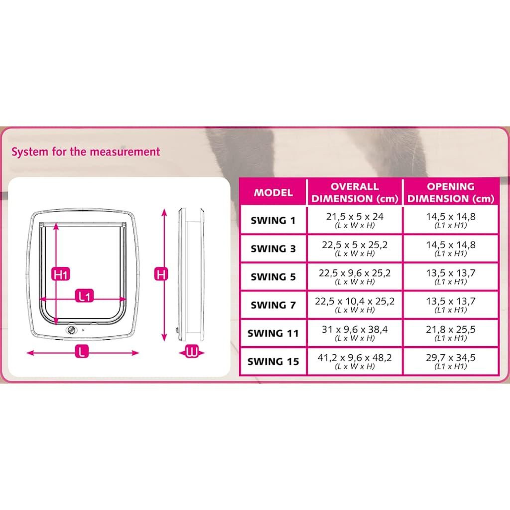 Voir la diapositive 2 : Ferplast Ferplast Chatiere manuelle a 4 voies Swing 5T Blanc 72103011