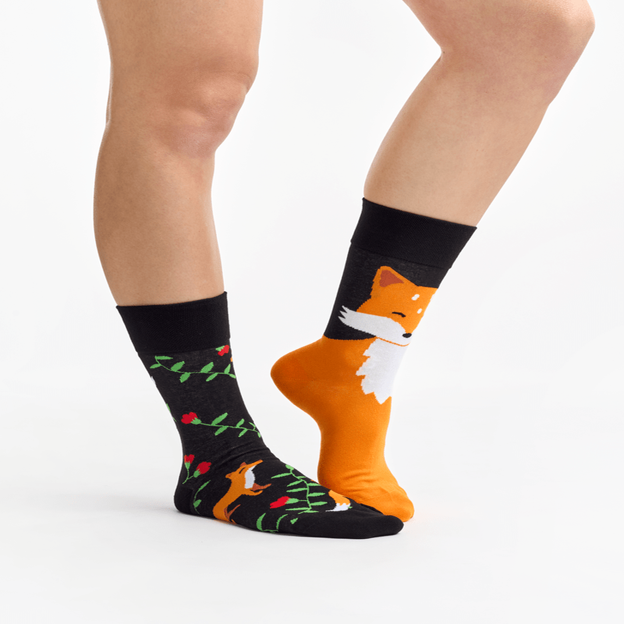 Voir la diapositive 2 : DEDOLES Chaussettes renards & fleurs