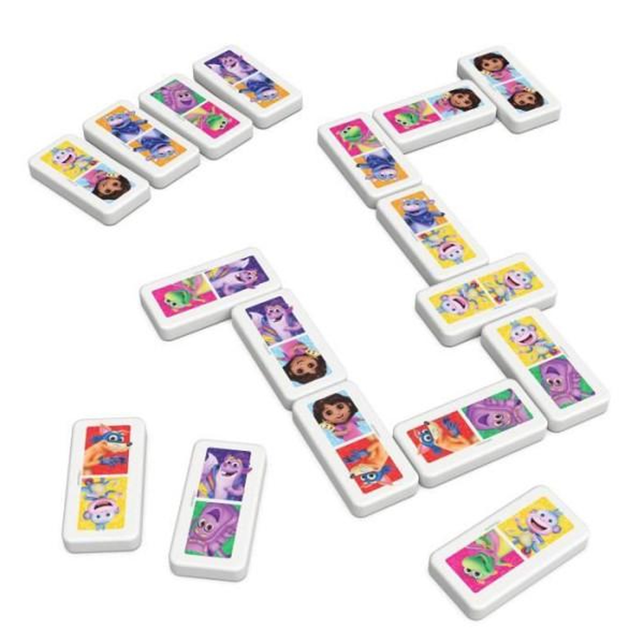 Voir la diapositive 4 : Spin Master Dominos - Boite métal - Dora - Games