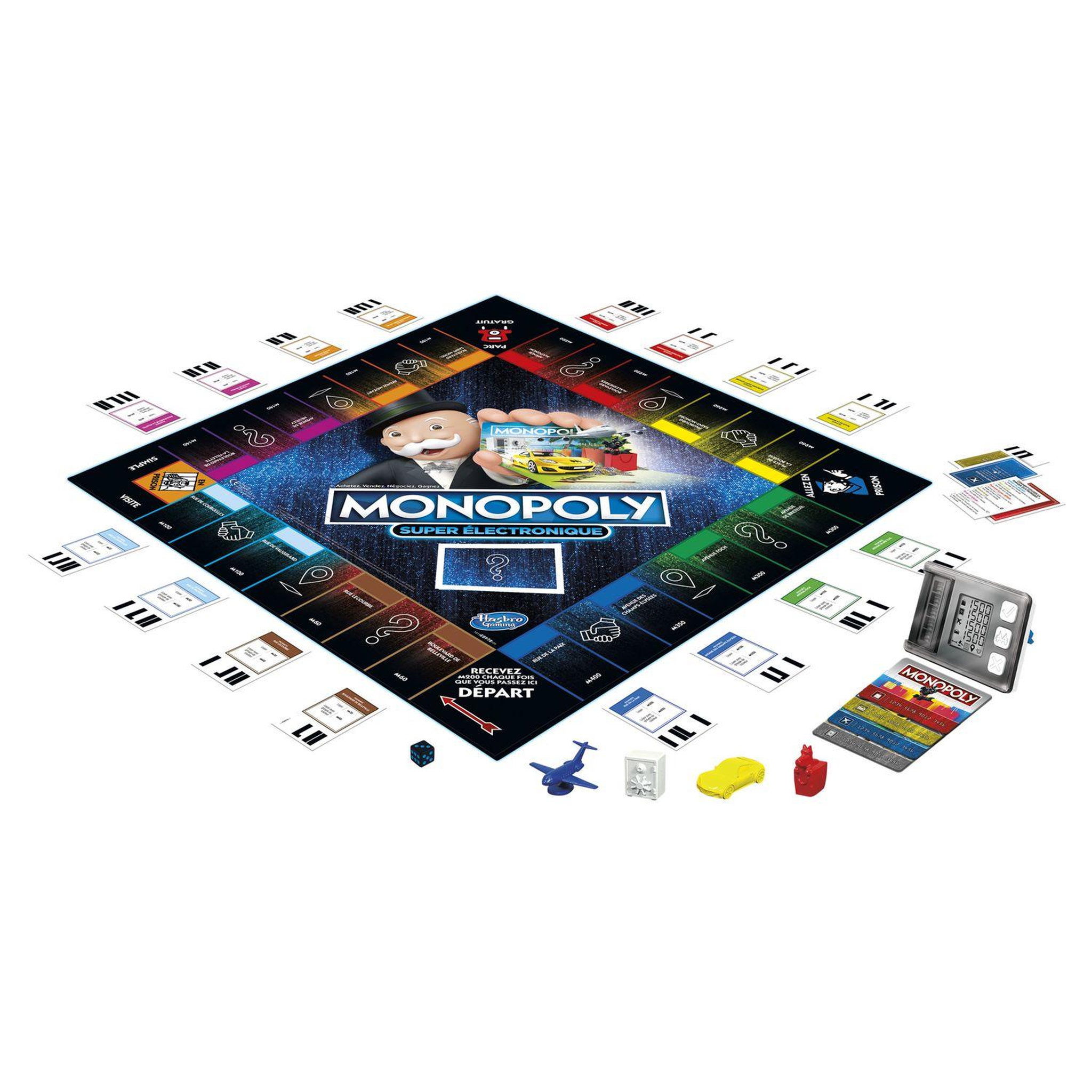 Voir la diapositive 2 : HASBRO Jeu Monopoly Super Electronique