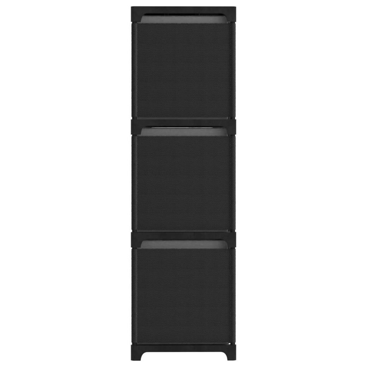 VIDAXL Etagere a 9 cubes avec boîtes Noir 103x30x107,5 cm Tissu
