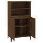 Voir la diapositive 4 : VIDAXL Buffet haut Chene marron 60x36x110 cm Bois d'ingenierie