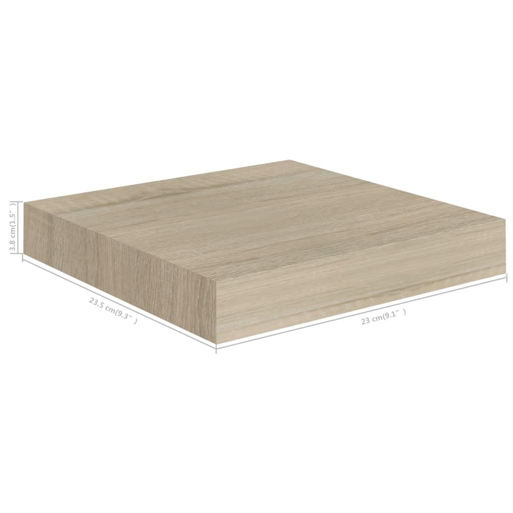 Voir la diapositive 6 : VIDAXL Etagere flottante murale chene 23x23,5x3,8 cm MDF