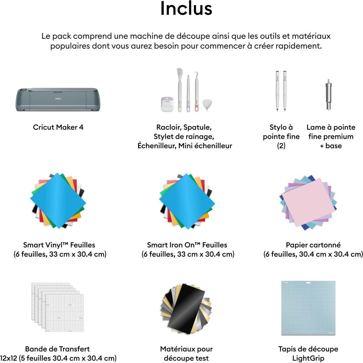 CRICUT Machine de découpe Bundle Maker 4 Sage