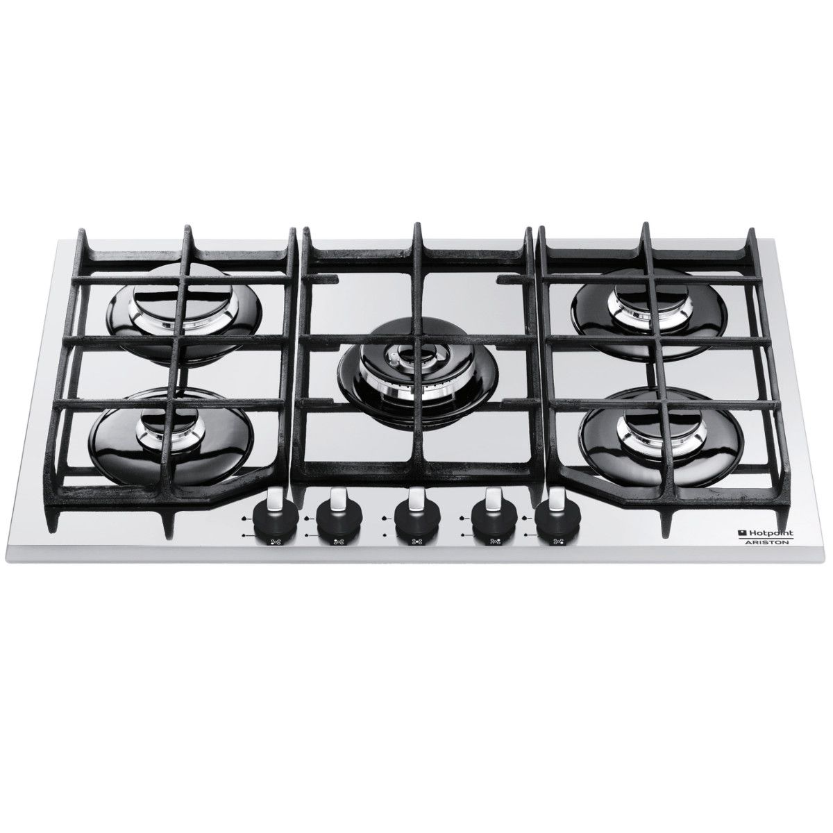 Hotpoint Table de cuisson à gaz TQ 751 (WH) K GH/HA, 75 cm, 5 Foyers à gaz