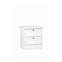 Terre de Nuit Chevet 2 tiroirs en bois coloris blanc - CH7011