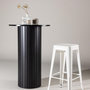 Voir la diapositive 2 : Paris Prix Table de Bar Design  Haron  105cm Noir