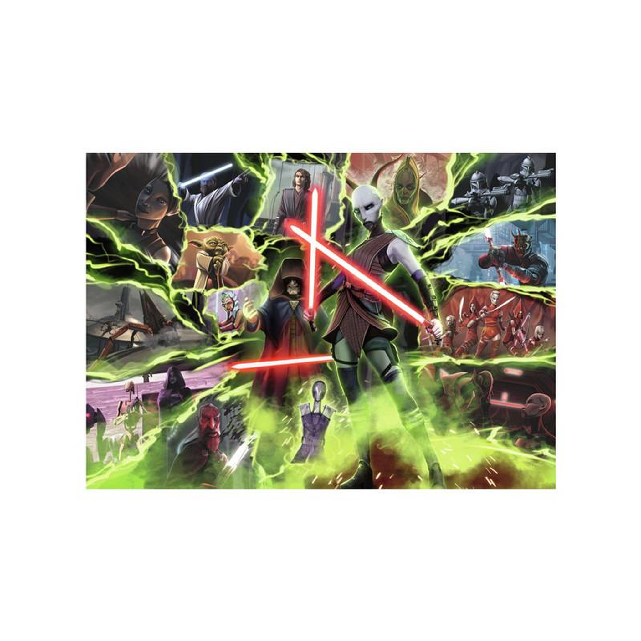 Voir la diapositive 2 : RAVENSBURGER Ravensburger - Jigsaw puzzle Star Wars Villainous Asajj Ventress, 1000 pcs. 120002697
