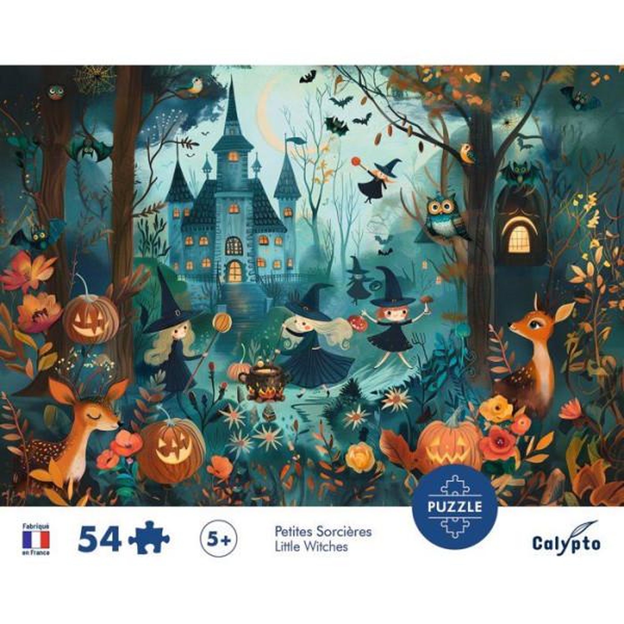 Voir la diapositive 3 : Sentosphere Puzzle 54 pièces SentoSphère Les petites sorcières