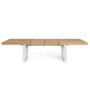 Voir la diapositive 3 : ID MARKET Table à manger extensible rectangle PHOENIX 6-12 personnes bois et blanc 200-300 cm