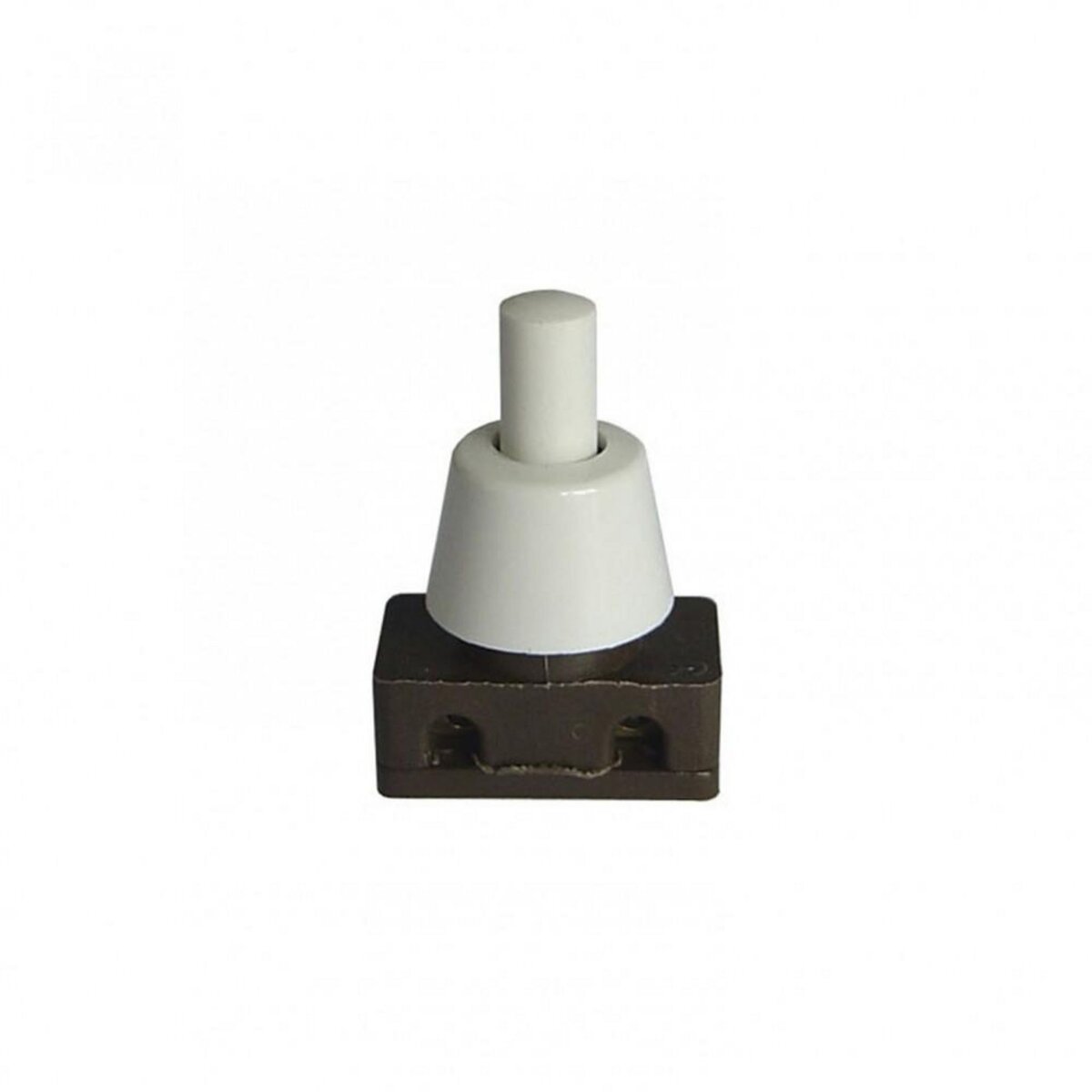 CENTRALE BRICO Poussoir à encastrer TIBELEC, plastique, blanc