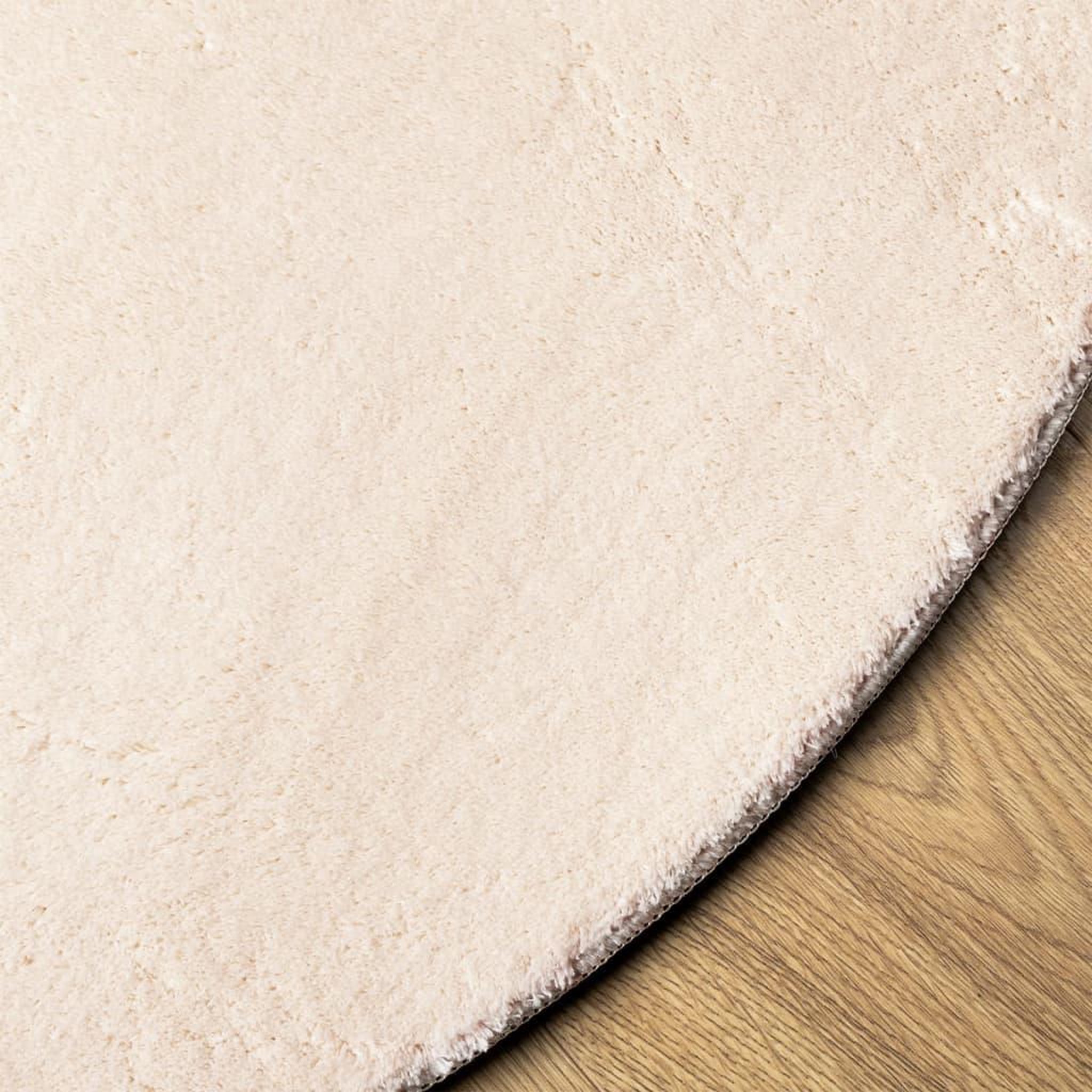Voir la diapositive 4 : VIDAXL Tapis HUARTE a poils courts doux et lavable beige Ø 80 cm