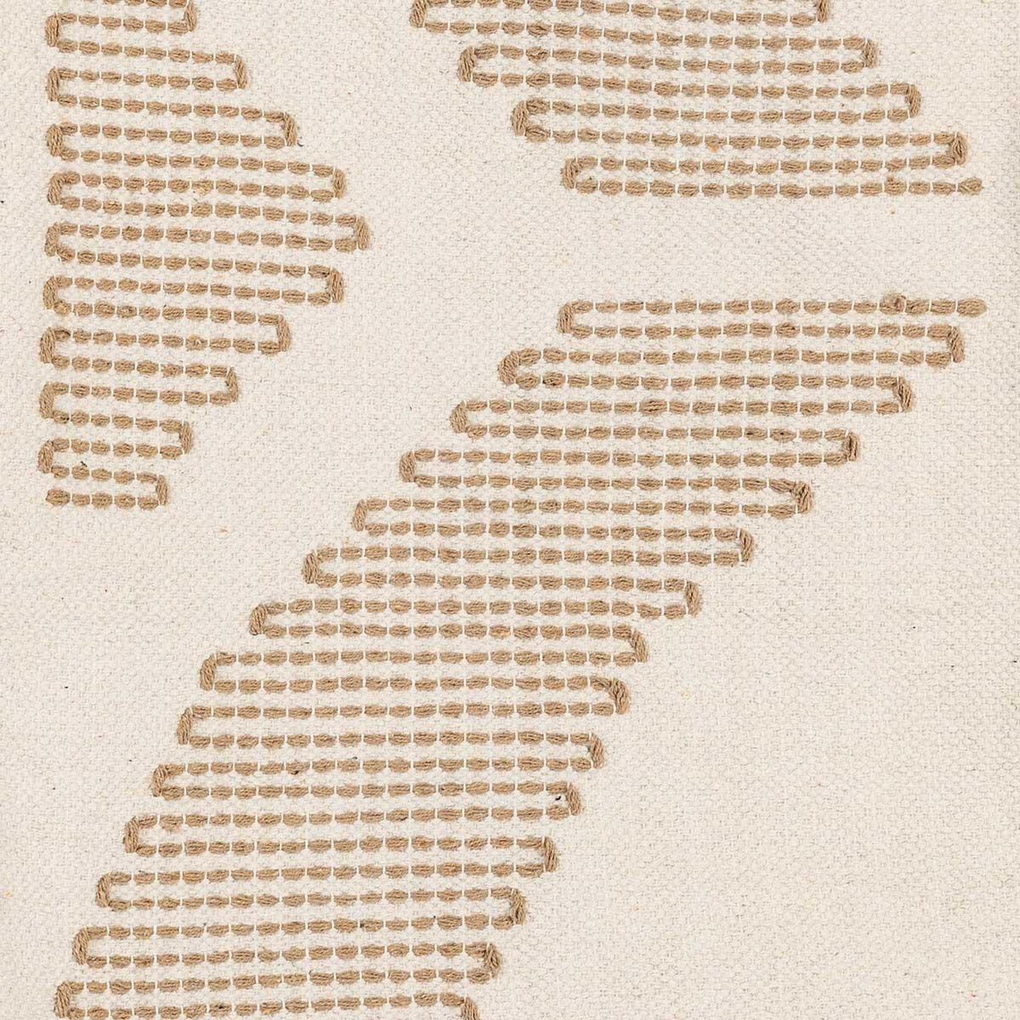 Voir la diapositive 2 : ATMOSPHERA Tapis brodé  inuit dreams  120x170cm blanc