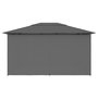 Voir la diapositive 5 : VIDAXL Tonnelle de jardin avec rideaux 4 x 3 m Anthracite