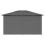 Voir la diapositive 5 : VIDAXL Tonnelle de jardin avec rideaux 4 x 3 m Anthracite