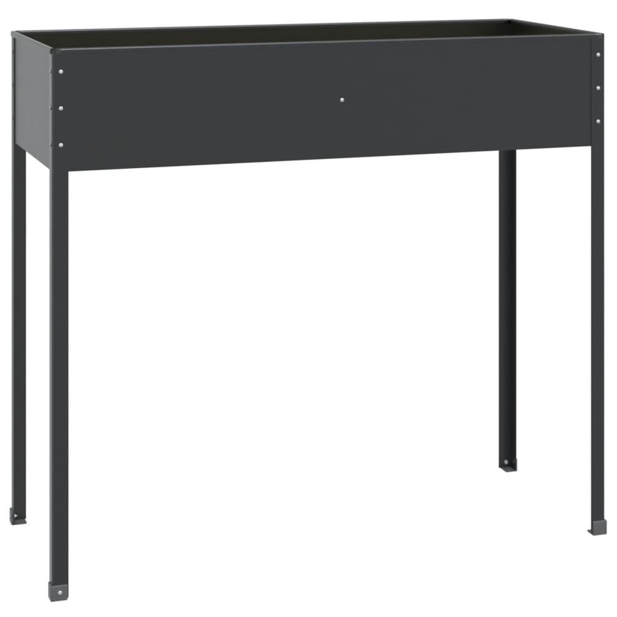 VIDAXL Jardiniere Anthracite 100,5x40,5x90 cm Acier galvanise