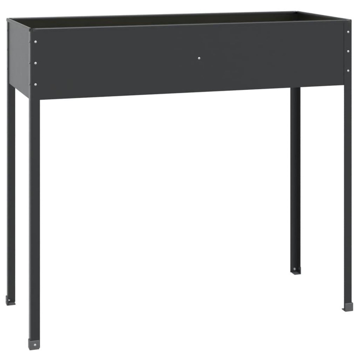 VIDAXL Jardiniere Anthracite 100,5x40,5x90 cm Acier galvanise