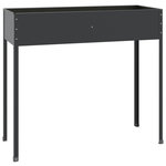 VIDAXL Jardiniere Anthracite 100,5x40,5x90 cm Acier galvanise
