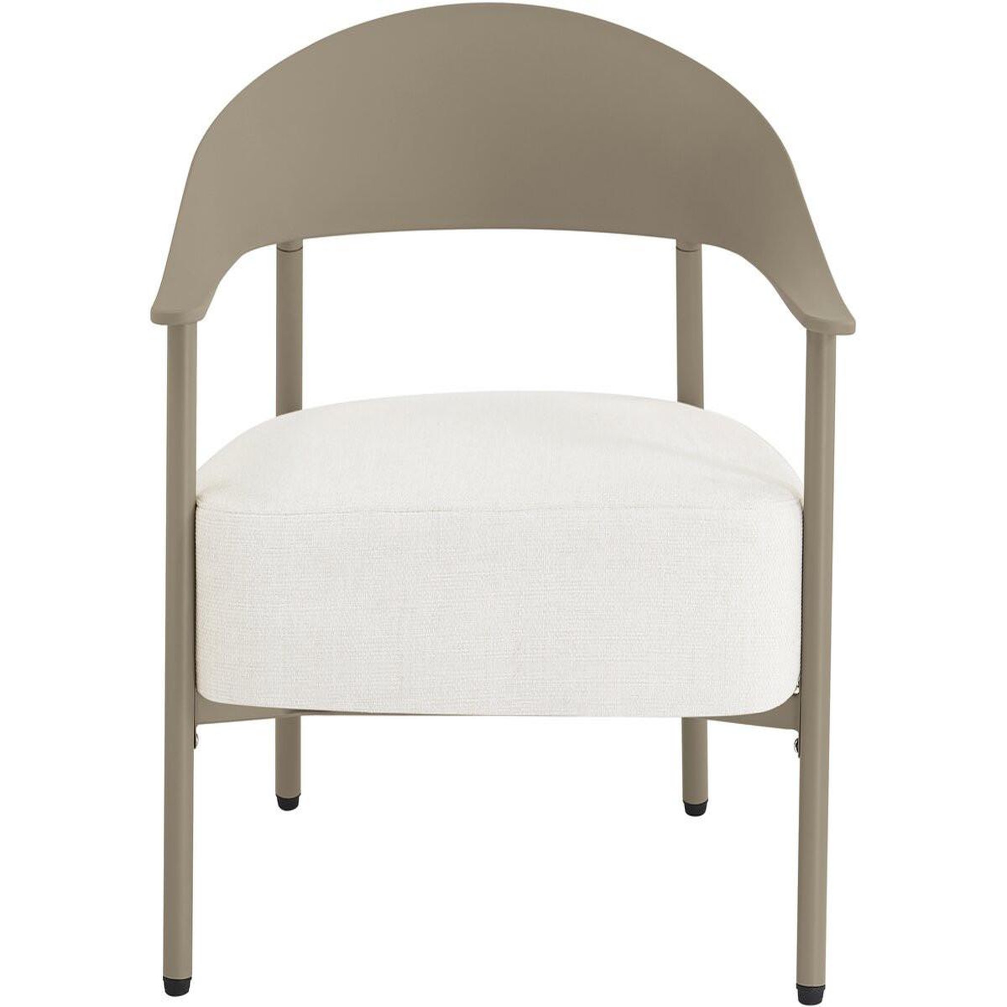 Voir la diapositive 4 : Habitat et Jardin Lot de 2 fauteuils de jardin en plastique et métal  céora  - taupe
