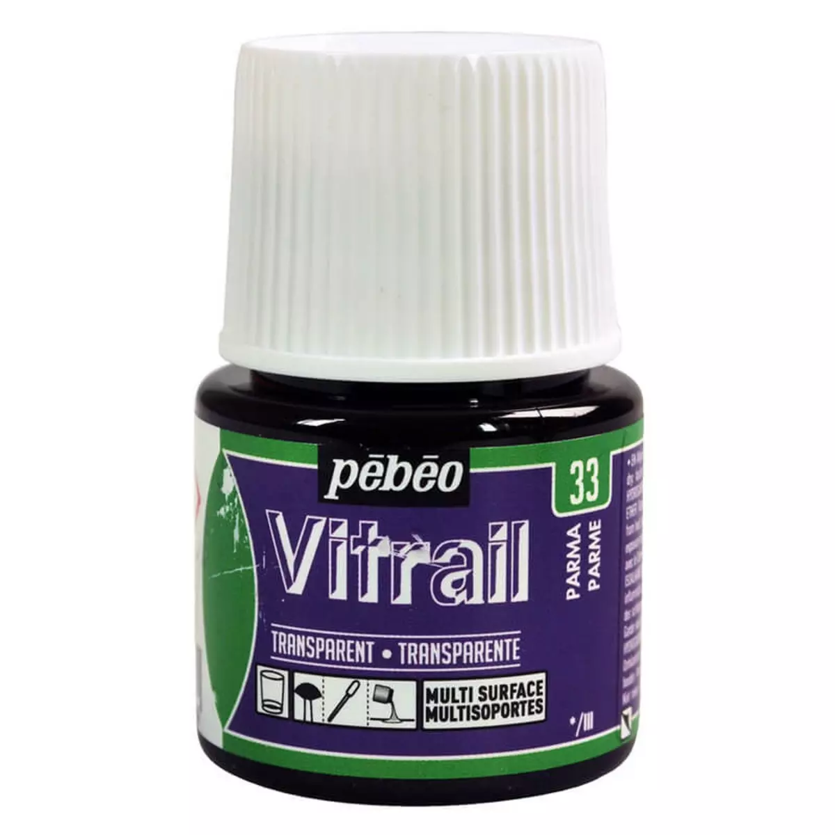 Pebeo Peinture Vitrail - Parme - 45 ml