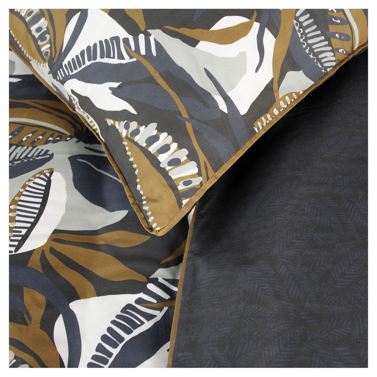 TODAY Parure housse de couette en coton 57 fils motif tropical TERANGA