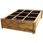 Habitat et Jardin Carré potager en bois  Nigelle  - 140 x 140 x 40 cm